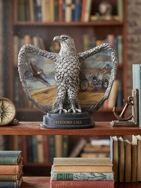 🔥Bradford Exchange Eagle #A0320 "Freedom's Call" Ride Hard Live Free